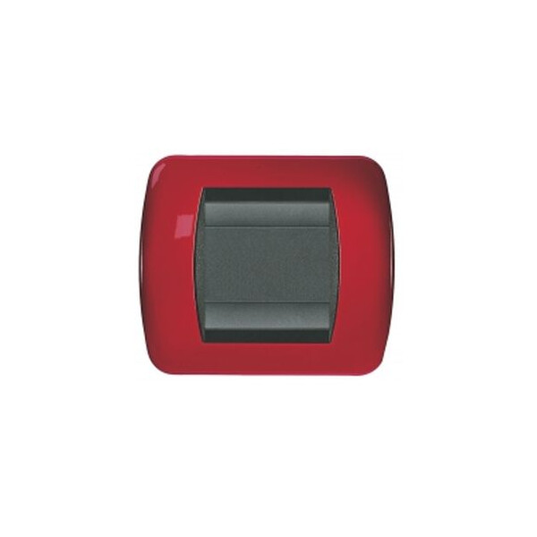 Plaques bticino living métal peinture laquée rouge vif