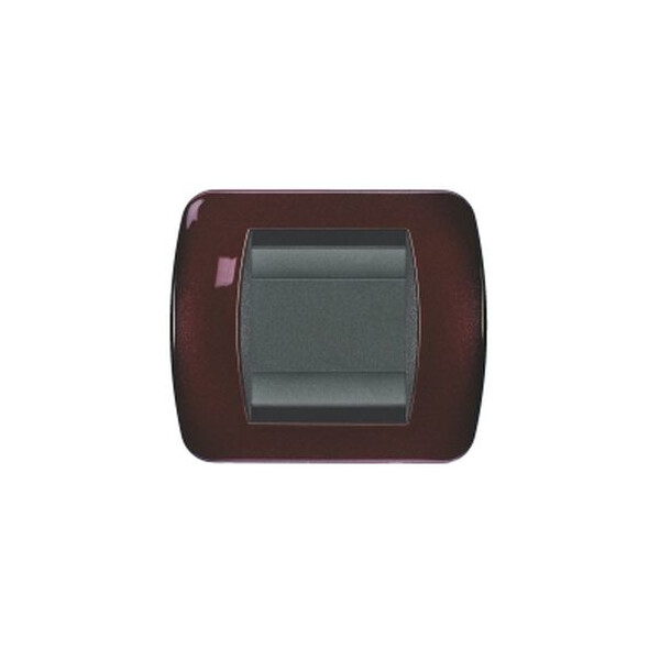 Plaques bticino living métal peinture métalisée rouge grenat