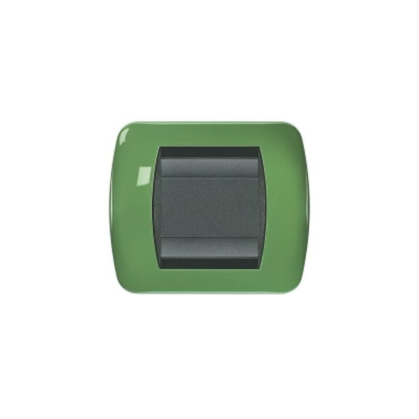 Plaques bticino living métal peinture métalisée vert amande