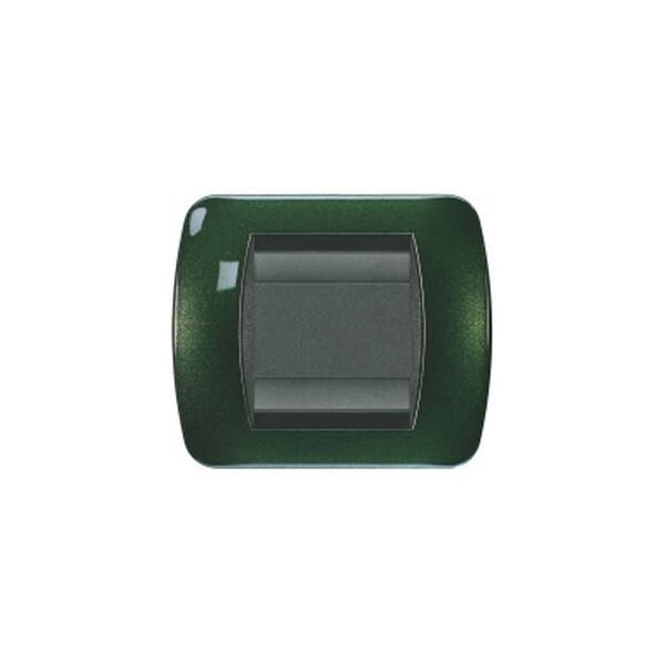 Plaques bticino living métal peinture métalisée vert sapin