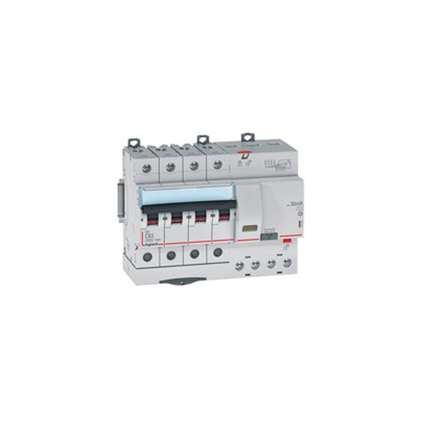 Disjoncteurs différentiels monoblocs dx³ 6000 - 10 ka courbe c et b - protection des départs tétrapo