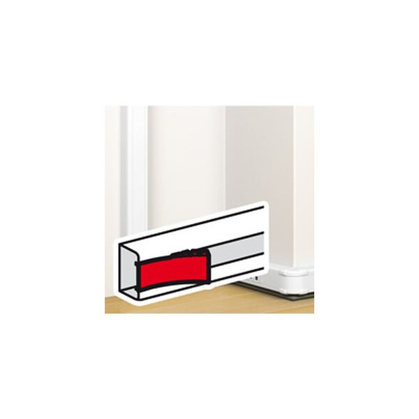 Couvercle suppl. - pour goulotte clip direct prog mosaic 50x80/130 antimicrobien