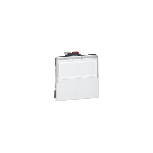Poussoir inverseur porte-étiquette - 2 modules