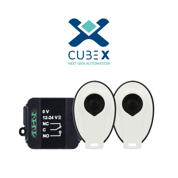 Kit récepteur bluetooth cubepower + 2 télécommandes radio 1 canal s1tr2641e1 - CDVI - CUBE KIT
