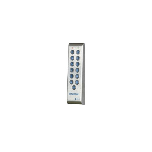 Digicode® Clavier Codé Applique Fin - Inox - 2 Relais - CDVI - PROFIL100EINT
