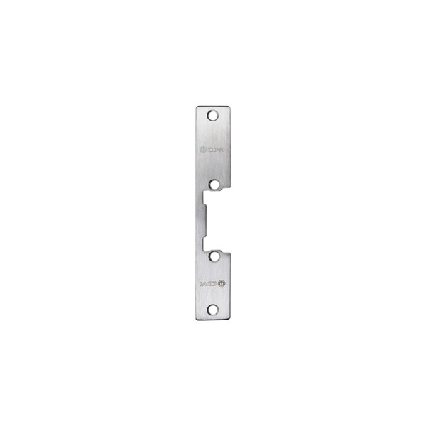 Têtière inox réversible pour gâche électrique • simple empennage, longueur 110mm - CDVI - T1I110