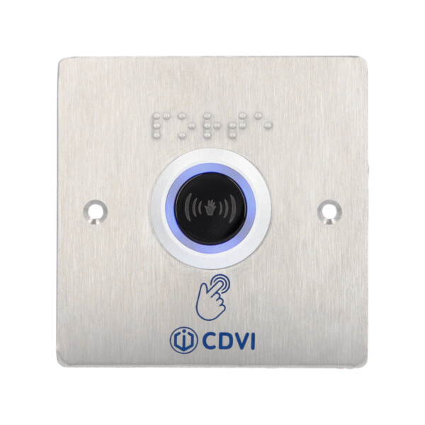 Commande infrarouge avec plastron inox 80x80 - CDVI - BPIR68