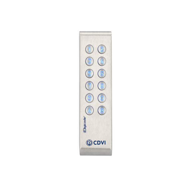 Clavier codé CDVI étroit inox avec électronique déportée - CDVI - PROFILBT