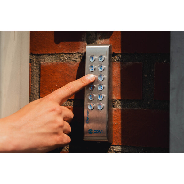 Clavier codé CDVI étroit inox avec électronique déportée - CDVI - PROFILBT