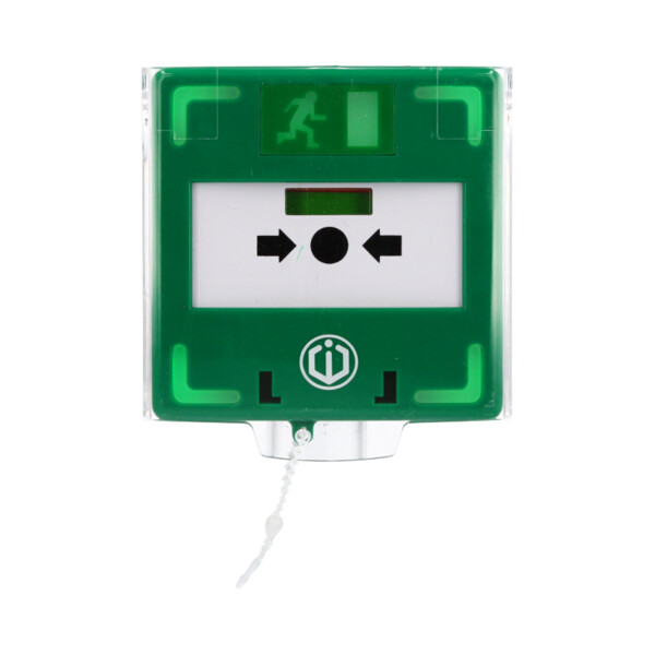 Boitier bris de glace vert 3 contacts lumineux & sonore • membranes déformables - CDVI - BBG
