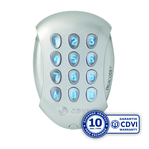 Digicode Bluetooth 12 à 24 V 100 Codes 3 Relais Déportés GALEO CDVI - CDVI - GALEOBT