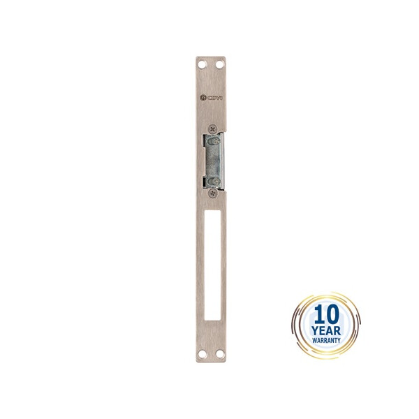 Gâche symétrique +tetiere inox 1 temps 10/24v ac/dc - CDVI - T290SR1024