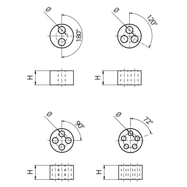 Bague multi trou ip68 - Cembre - 36C3M252105