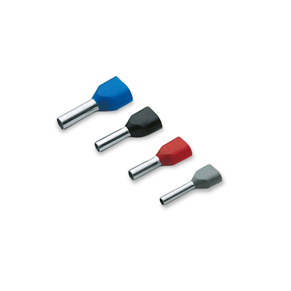 Embout de câblage double 2 x 1 mm² longueur 12 mm rouge - Cembre - PKT112
