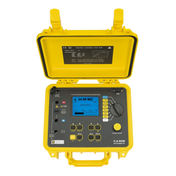 Ca 6549 megohmmetre 5kv - Chauvin Arnoux - P01139713