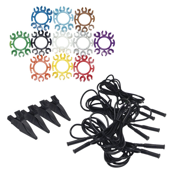 Kit 4 test leads croco bk - Chauvin Arnoux - P01295476