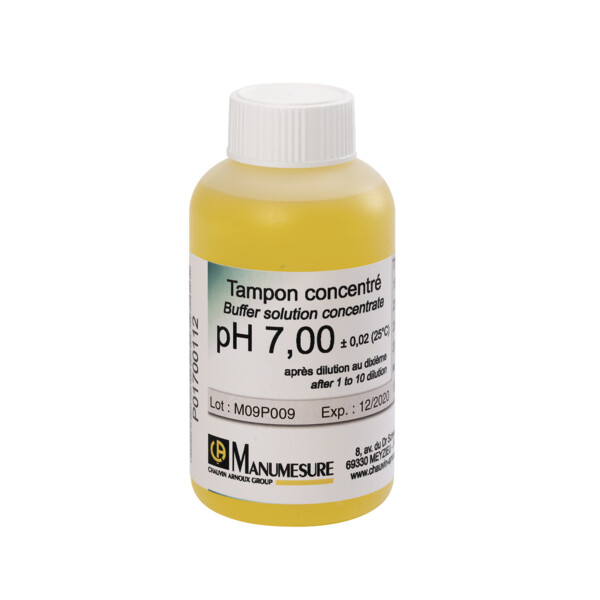 Tampon ph 7 concentre 125 ml à diluer 10 fois - Chauvin Arnoux - P01700112