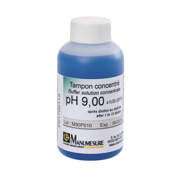 Tampon ph 9 concentre 125 ml a diluer 10 fois - Chauvin Arnoux - P01700113