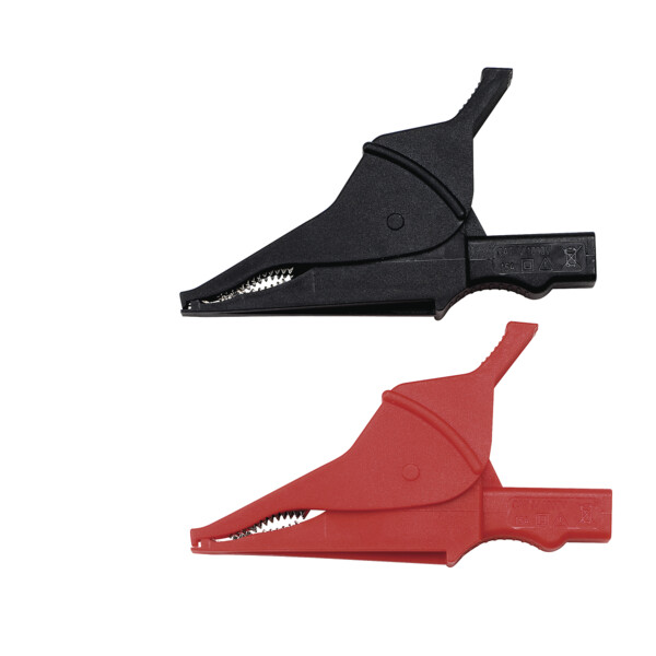 Jeu de 2 Pinces crocodiles rouge/noire - CAT IV - 1000V - Chauvin Arnoux - Chauvin Arnoux - P01295457Z