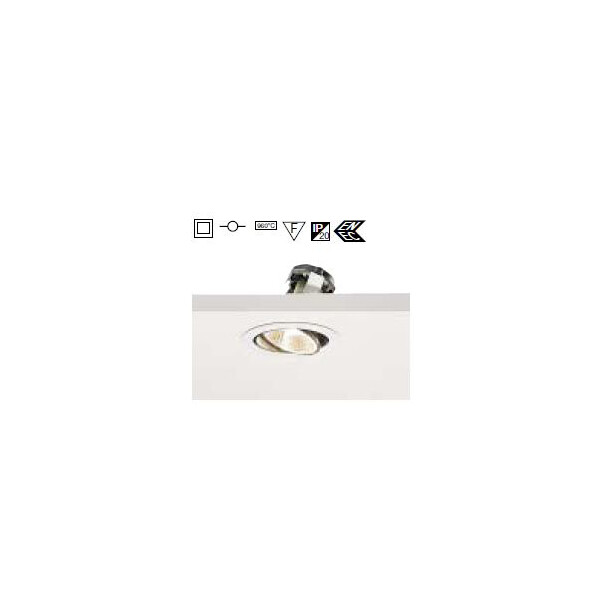 Spot Inset ES63 orientable livré avec lampe ES63 75W 230V - Claude - 3086050