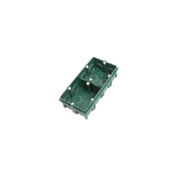 Boîte d'encastrement Debflex 2 postes 71x142mm h40 verte s/film - Debflex - 718740