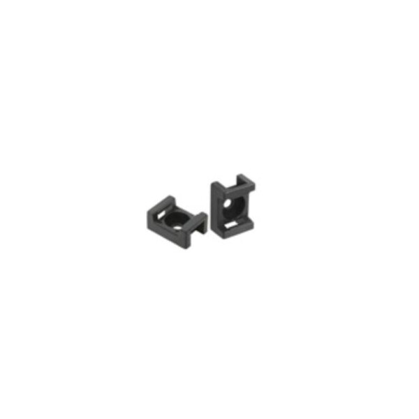 Sachet avec accroche de 20 embases simples Debflex noires l 9mm - Debflex - 709546