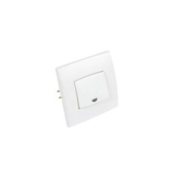 Bouton Poussoir Blanc avec Voyant Perfect DEBFLEX - Debflex - 737170