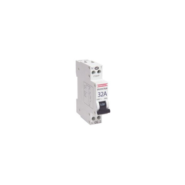 Disjoncteur 3ka Debflex 1 module ph+n 32a blanc - Debflex - 707062