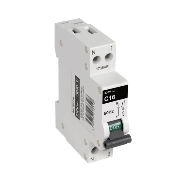 Disjoncteur Debflex - 1P+N 16A 3ka - Courbe C - Debflex - 707814