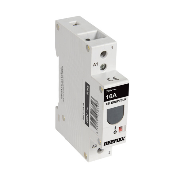 Télérupteur Debflex 1 module 16A Unipolaire 230/240 V - Debflex - 707819