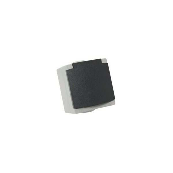 Prise de courant 2p+t Debflex 10/16a perle gris ip54 - Debflex - 730120