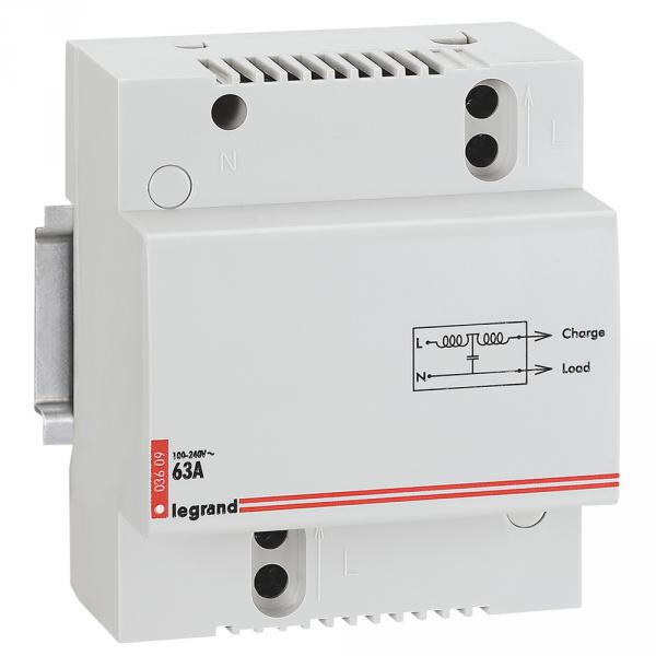 Filtre d'entrée modulaire Lexic - In One by Legrand - 230 V~ - 63 A - 4 modules - Legrand - 003609