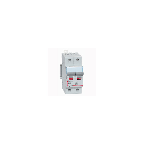 Interrupteur sectionneur Lexic - 2P - 400 V~ - 63 A - Legrand - 004330