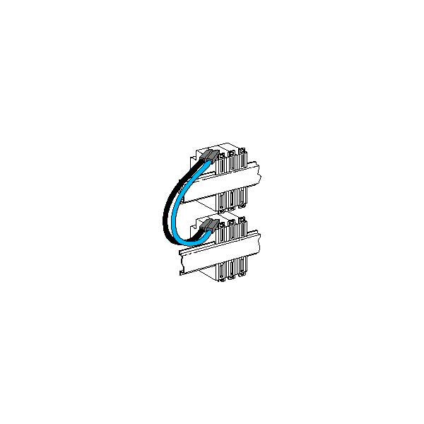 Cordon de repiquage entre 2 rangées - 1 phase + 1 neutre - L. 270 mm - 10 mm² - Legrand - 004903