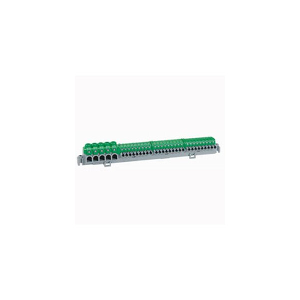 Bornier de répartition IP 2X - connexion auto - 5 bornes à cage - L 227 mm - Legrand - 005052