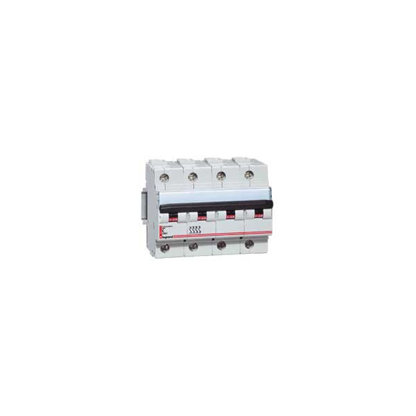 Disjoncteur magnéto-thermique DX-H 10000 - Lexic - 4P - 400 V~ - 125 A - courbe C - Legrand - 006572
