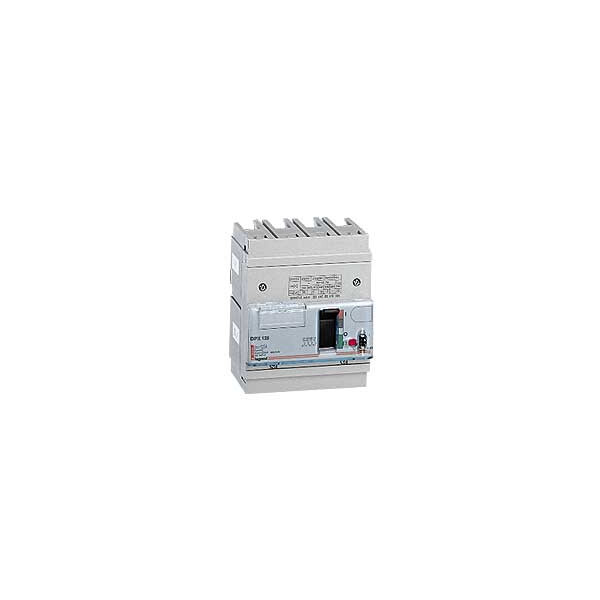 Disjoncteur de puissance DPX 125 - magnéto-thermique - 25 kA - 4P - 100 A - Legrand - 025048