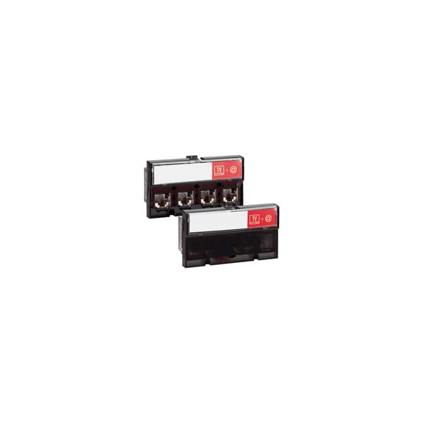 Bloc répartiteur TV/téléphone/internet - 1 entrée coaxial - 4 sorties RJ45 - Legrand - 032714
