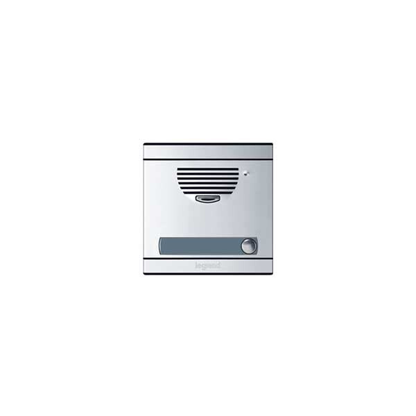 Platine de rue audio Legrand Céliane complète pour portier audio Céliane - 1 logement - Legrand - 063341