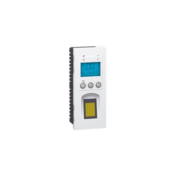 Lecteur biométrique d'empreinte digitale Legrand Mosaic - 5 mod vertical - blanc - Legrand - 076703