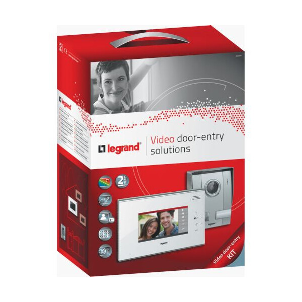 Kit portier Video 7 pouces 2 fils blanc tactile memoire d'image