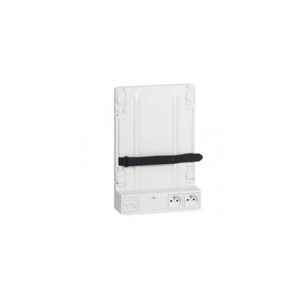 Support box opérateur internet - 2 RJ45 + logement fibre optique + 2P+T - Legrand - 413049