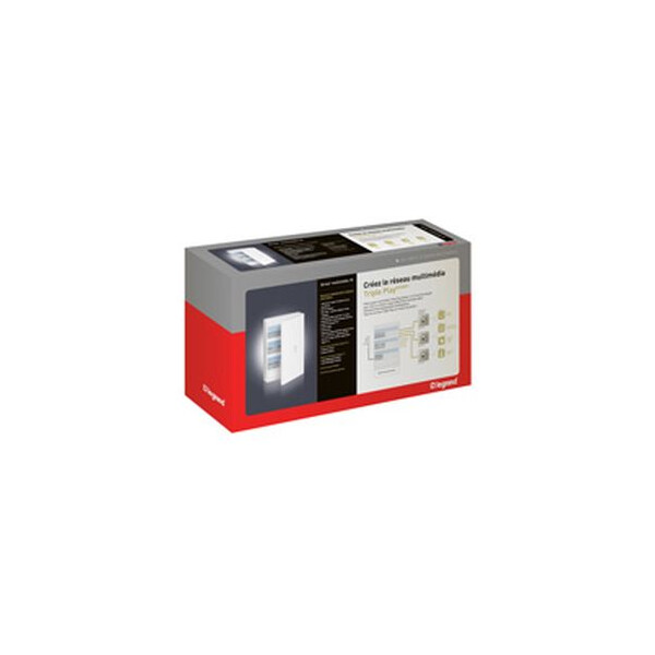 Legrand Prêt à poser Triple PlayGigabit Drivia 18 modules - Legrand - 418222