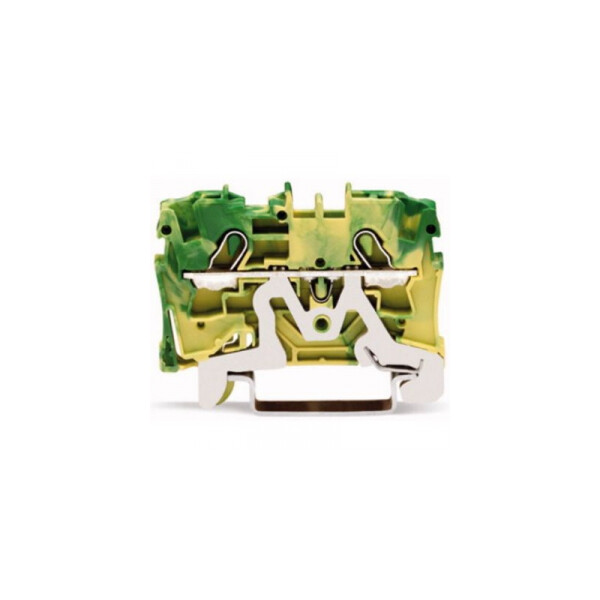 Wago Topjob s - Borne De Passage Pour 2 Conducteurs - Série 2004 - 4 mm2 - Vert / Jaune - Wago - 20041207
