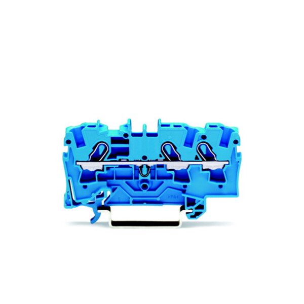 Wago Topjob s - Borne de passage pour 3 conducteurs - série 2004 - 4 mm² - bleu - Wago - 20041304