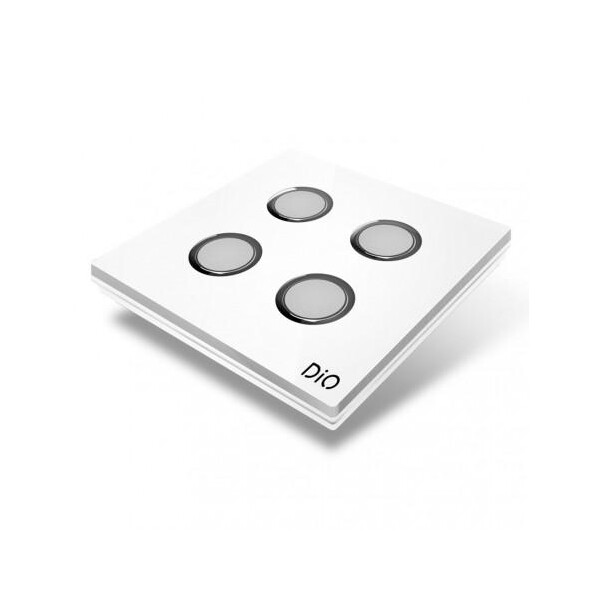 Dio - interrupteur 868 mhz 4 canaux blanc - Dio - ED-SW-03