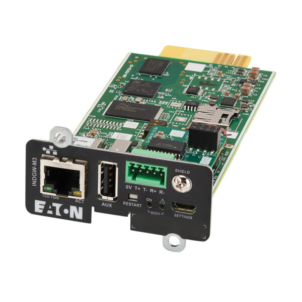 Carte modbus tcp et ethernet pour onduleur eaton modèle m3 - Eaton - INDGW-M3