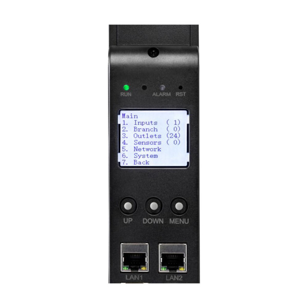 Flex pdu metered, format 1u, entrée c20, 16a, sorties 8x c13 - Eaton - FLXTMIC20C1