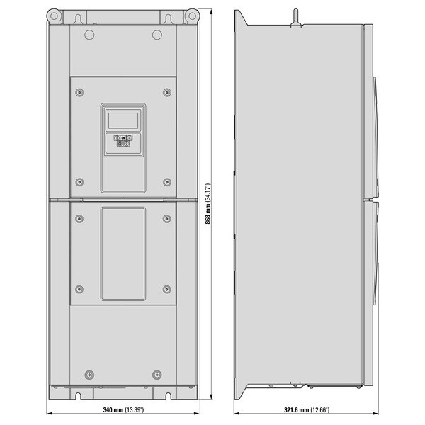 Vfd da1 3~/3~480v 90a 45kw/60hp (DA1-34090FB-B55C) - Eaton - 169397