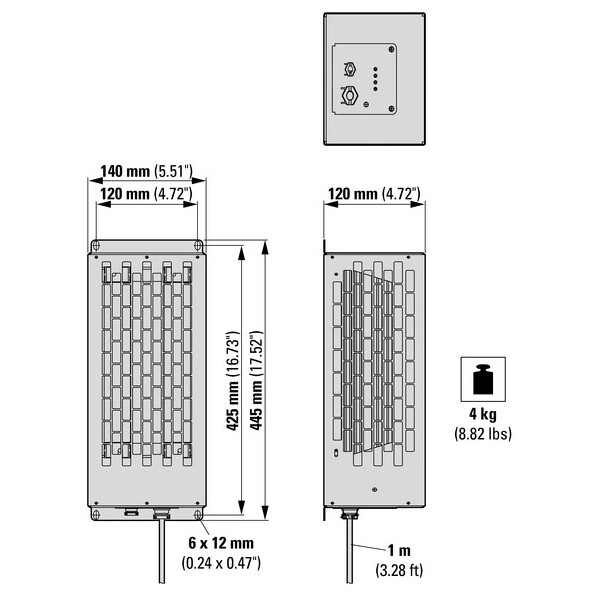 Résistance de freinage vfd, 200 ohm, 800 (DX-BR200-0K8) - Eaton - 171894